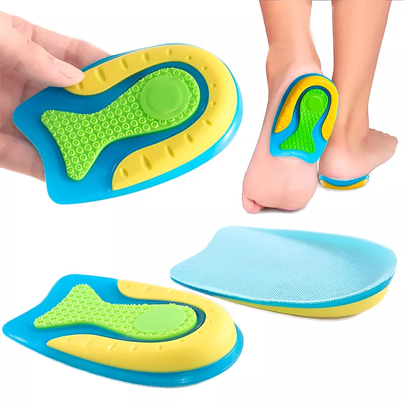 Siliconen gel hielcups voor verlichting van fasciitis plantaris en hielpijn