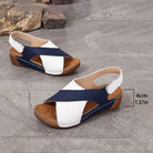 Solara dames sandalen in vier kleuropties naast elkaar