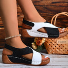 Groene Solara orthopedische sandalen met ergonomische voetboogondersteuning