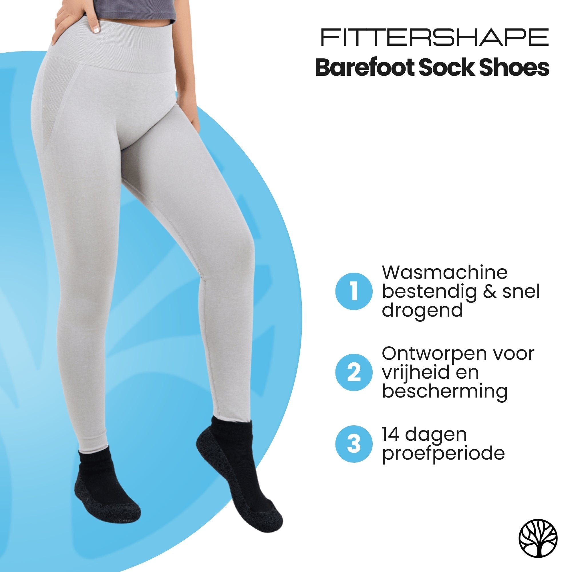 Lichtgewicht stretch-knit barefoot schoen voor dames zij-aanzicht