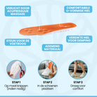 Detailopname van de Stepix inlegzool met ergonomisch profiel