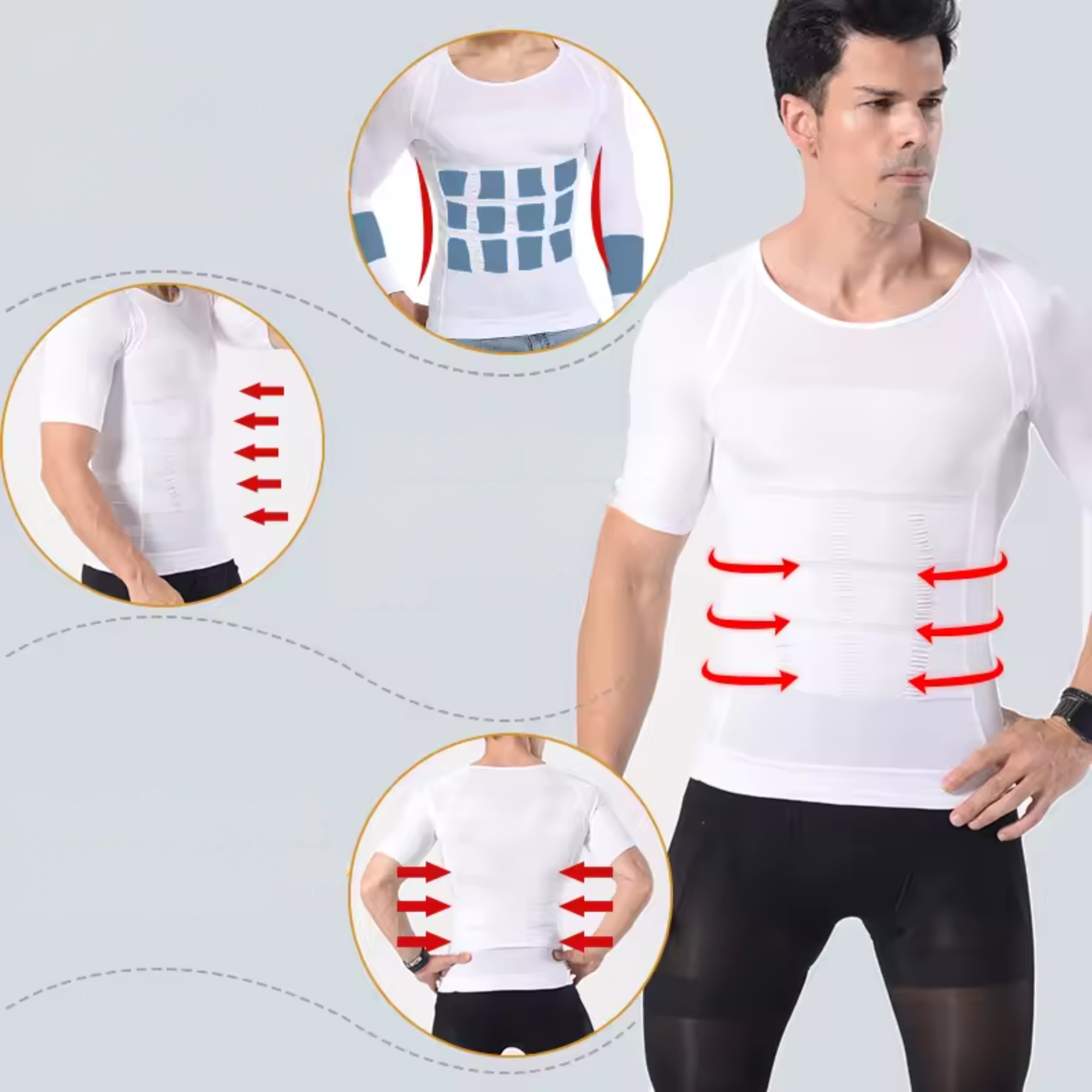 Strivo rugondersteuning shirt maat 2XL-3XL zwart