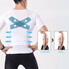 Strivo shirt gedragen op kantoor voor betere houding