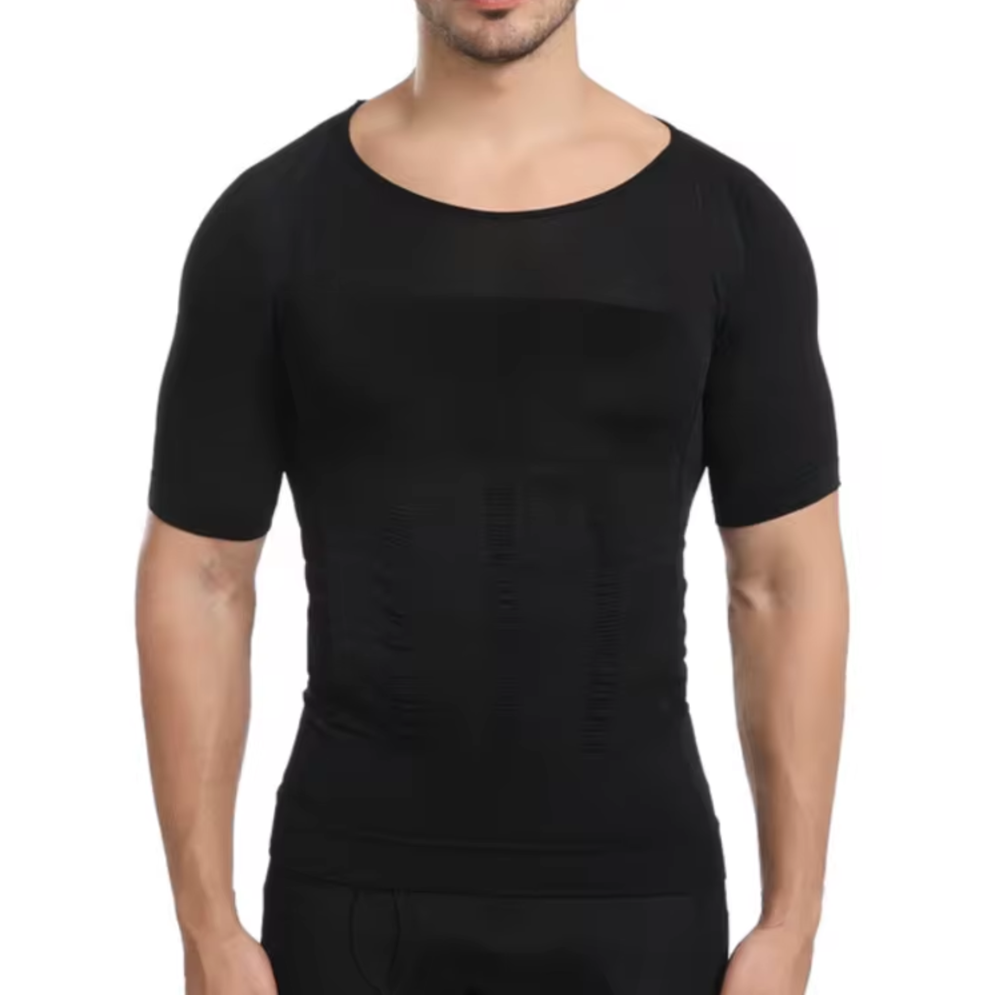 Strivo zwart posture shirt volledig lichaam aanzicht