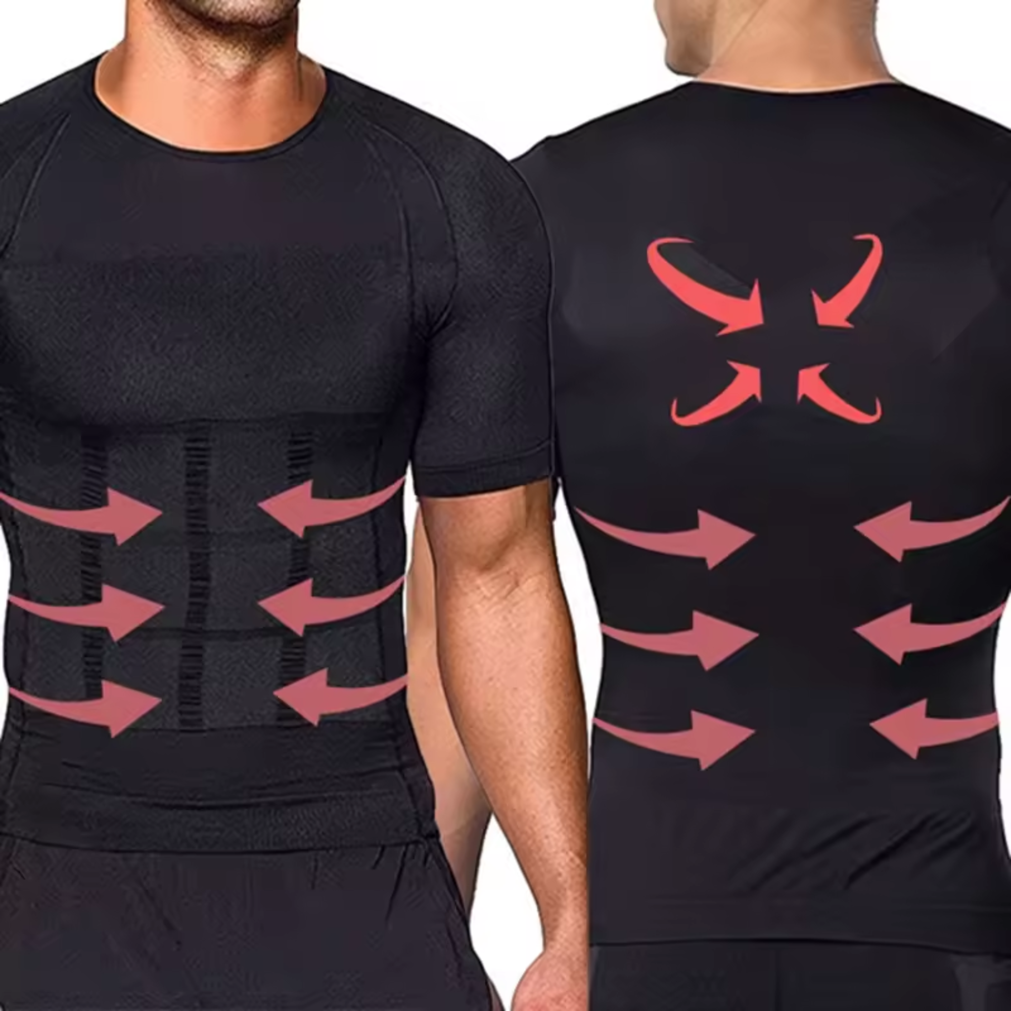 Strivo posture shirt wit met rugondersteuning