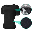 Strivo houdingsshirt marineblauw gedragen onder kleding