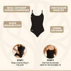 Syla dames body shapewear zonder knelband detail