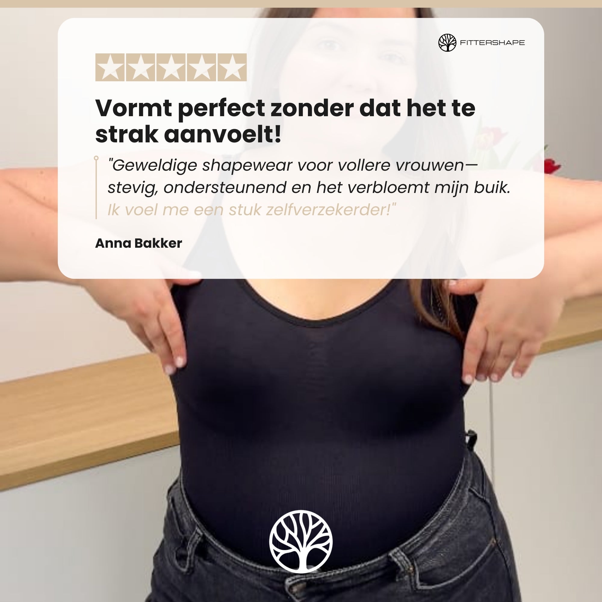 Syla dames shapewear body rugaanzicht strak silhouet