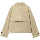 Dames kaki trenchcoat - stijlvolle herfstoutfit straatlook