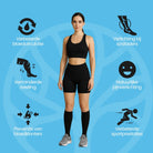 Detailopname antislip afwerking Venos orthopedische compressiekousen