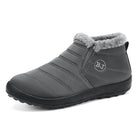 Bruine winterlaarzen met geprofileerde antislip zool, onderkant