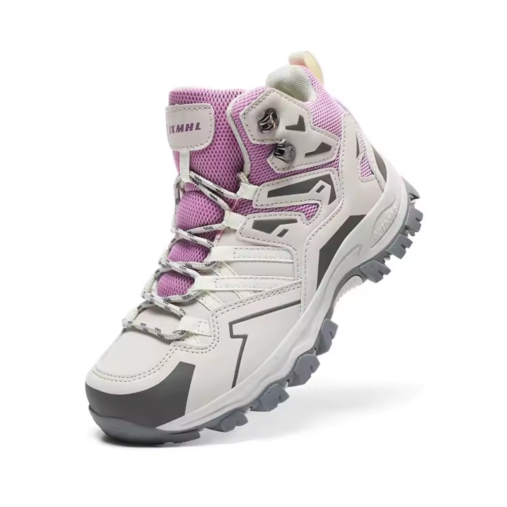 Vera dames trekkingschoenen zijkant met middelhoge enkelsteun