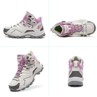 Vera dames hikingschoenen grijs met ademend mesh detail