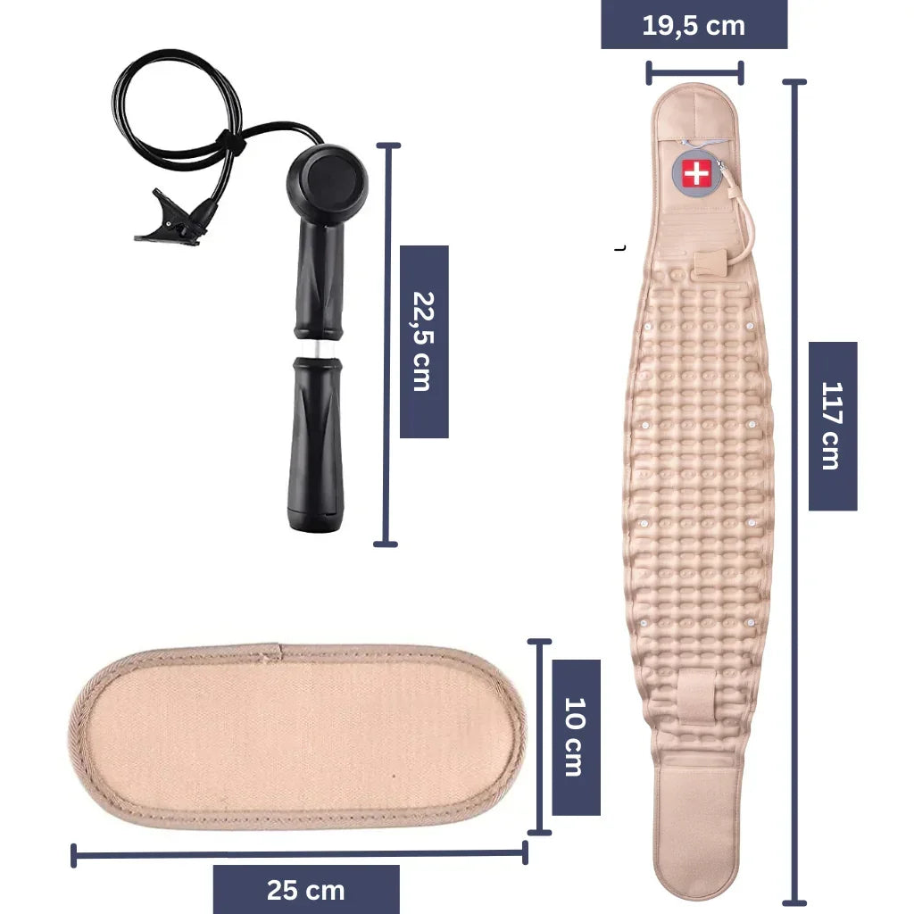 Rugband met luchttractietechnologie voor optimale wervelkolomondersteuning
