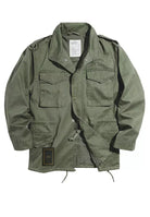 Viktor heren M65 field jacket van katoen met meerdere zakken en verstelbare koordtaille