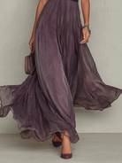 Elegante maxi jurk in violet voor avonden en speciale gelegenheden